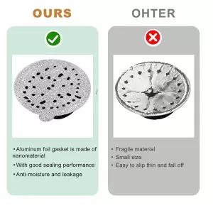 호환  알루미늄 호일 뚜껑 씰 재사용 캡슐 커피 포드 커버 씰 버츄올린 버츄오 재사용 62mm 120 개