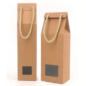 달빛몰 크라프트 세로형 투명창 선물 케이스 참기름선물박스