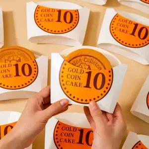 동전빵 포장지 십원빵 테이크아웃 종이 일회용 용기