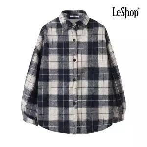 [롯데백화점]르샵 융기모 체크 패턴 셔츠 BPABL010A