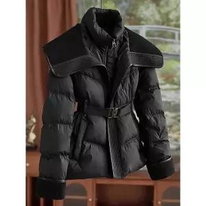 [하프클럽/]KARRA (77까지)와이드플리스패딩 벨트SET_A5W0265