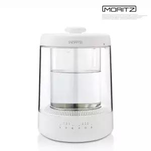 루미글래스 4L 대요량 가열식가습기 수조 분리급수 SUS 316 스텐 가열판 가습기 3단계 가열 습도조절 100도 가열 살균 스팀