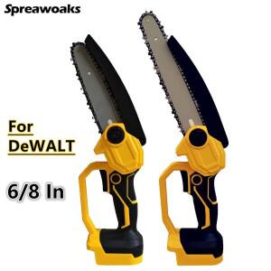 DEWALT 호환 20V 배터리 브러시리스 bldc 전기 톱 8 인치/6 인치 체인 가지 치기 목재 절단 무선 정원 전동