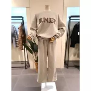[대구백화점] [미스칸트]기모 넘버 트레이닝세트 오트밀(KESTPB04OT)