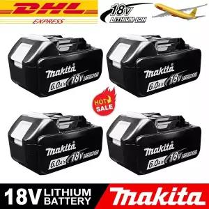 마끼다배터리 호환  Makita 18V 배터리 용 6Ah/5Ah/3Ah BL1830B BL1850B BL1850 BL1840 BL1860 BL1815 교체