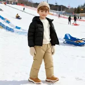 [보리보리/베이-비]BAY-B 유아 스키복 아동 스키바지 키즈 겨울 방한 패딩 눈썰매복 스노우 팬츠 베이지