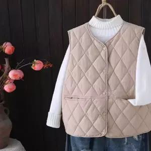 여성 경량패딩 조끼/사무실/사무직/회사/실내/겨울/경량/패딩/베스트/방한/반팔/누빔/쪼끼/초경량/패팅