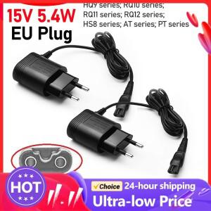 philips 호환 면도기용 EU 플러그 전원 어댑터 전기 충전기 15V 충전 케이블 2-Prong HQ8505 6070 6075/609