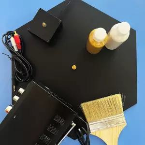 클라드니 도형 모래 사운드 소리 패턴 실험 주파수 과학