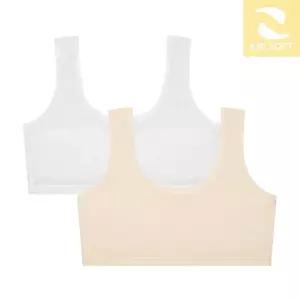 수아팜 주니어 1단계 에어 소프트 브라 2매_아이보리/스킨