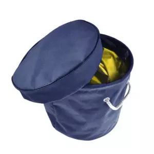 보자기 바구니 레고보자기통 상자 대형 검정색 돗자리달린