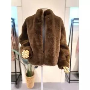 [대구백화점] [미스칸트]하이 에코 퍼 점퍼 브라운(KEFUPC05BR)