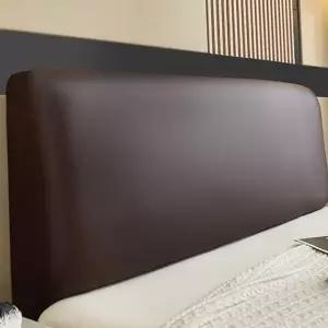 침대 헤드 보드 커버 등받이 보호 오염 침대 헤드 커버 방지 가죽 스크래치방지 내마모성 간편한 신축성