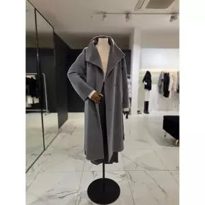 [여주점][모조에스핀]모조에스핀 캐시미어 단추포인트 하이넥 벨티드 롱코트 S254MSG418