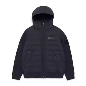 내셔널지오그래픽 남성 가우스 니트&다운 리드 후드 집업 N214MKT340
