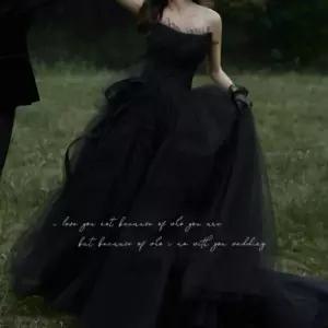 블랙 파티드레스 셀프 촬영 블랙파티드레스 웨딩