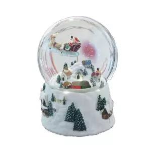 스노우볼 오르골 LED 미국 수출 캐롤 크리스마스 마을 장식
