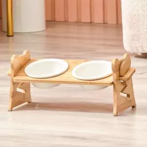 강아지식판 애견 밥그릇 강아지 푸드 급식기 식판 높이조절