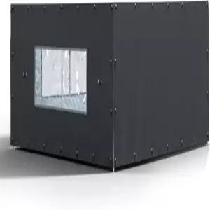 Locywx 야외 개집 덮개 10피트(W) x 개집에 적합한 측면 여러 개의 탄성 볼 로프와 관측 창이 있는 겨울