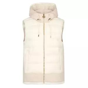 웨스트우드 겨울 여성 다이마루 믹스 후드 베스트 WM4WCVT636IVOD 1627240