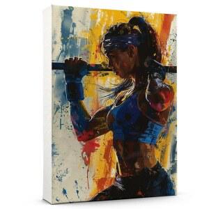 개인 맞춤형 레슬링, 레슬링 스포츠 추상 월 아트, 선수를 위한 선물, 팬, 침실을 훌륭한 틴 걸 체육관 클럽WT28-317