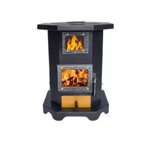 캠핑 팔방난로 주물 장작 야외 화목 벽난로 연통 단일