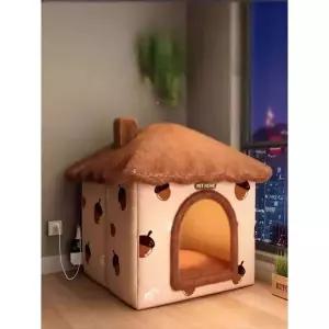 강아지집 애견 온열 대형견 난방 방한 따뜻한 중형 40x30x42 5kg 이하 권장 대형