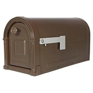 지브롤터 우편함 주둔 대용량 아연 도금 강철 베네치아 청동, 장착 후 우편함, GM160VBEC