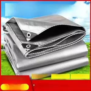 야외용 두꺼운 차양막 방수포 타포린 천장 지붕 방수천 실버 캠핑 농업용