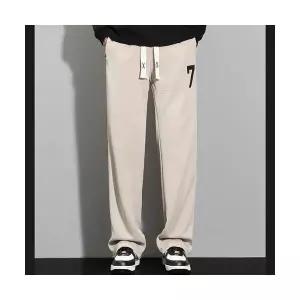 남성바지 트렌디 아이템 배기핏 스트라이프 힙합 스트리트 와이드 편안한 밴딩 슬랙스 스트릿팬츠 HT5