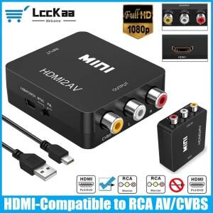 HDMI to RCA 변환기 USB 케이블 포함 HD 1080p 비디오 오디오 AV TV VHS VCR DVD 노트북 PC HDTV 용