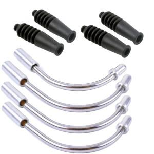 알루미늄 자전거 V 브레이크 국수 벤드 튜브 케이블 가이드 고무 헤드 호스 부품 MTB 액세서리