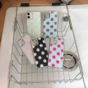 아이폰 호환 16 15 14 13 12 11 Pro MAX 16e XR XS 8 Plus Y2K 카와이 커버 풀스크린 컬러풀 물방울 무늬