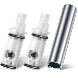 E on 3개 수도꼭지 카트리지 교체 키트 양손 욕조 샤워 밸브 수리를 위한 1224 1224B 리테이너 제거 도구와