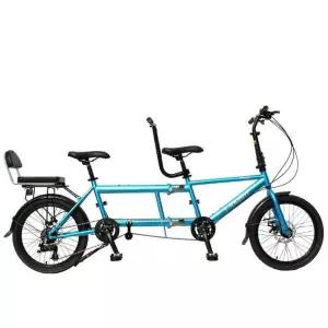 2인용 자전거 접이식 바이크 유원지 한강 2인승 화이트 3단