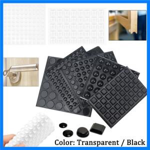 자체 접착식 도어 스톱 투명/검정 고무 댐퍼 완충제 캐비닛 범퍼 실리콘 가구 도트 쿠션 보호 패드