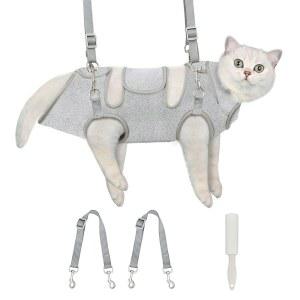 수펫 고양이 그루밍 해먹, 자가 부착 손톱깎이 손톱 자르기 방지 랩, 진정제, 양치질, 귀 청소