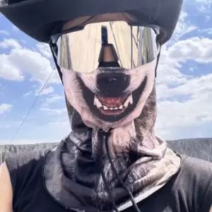 스카프 오토바이 고양이 동물 캐릭터 강아지 패션 마스크 면 넥워머