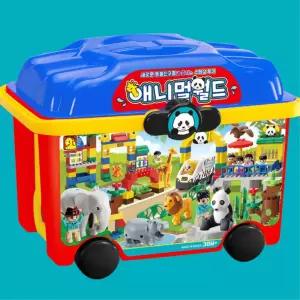 동물친구들 투어버스 블록 장난감 창의력개발 어린이날선물 여아 블럭놀이 유치원