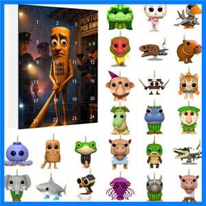 퉁퉁 사후르 블라인드 박스 추측 가방 미스터리 박스 장난감 재미있는 인형 장난감 선물 24개 블라인드 박