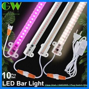 SMD 2835 부드러운 알루미늄 전체 스펙트럼 380-780nm 220V EU 플러그 스위치 와이어 4000K 효율적인 열 방