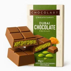 두바이 초콜릿 u2013 피스타치오 & 크리스피 카다이프 밀크 95g 바 2팩