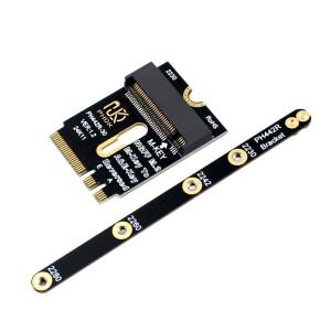 NGFF A+E-Key Male - NVME M-key Female 연장 PCI-E 4.0 어댑터 M2 WIFI 인터페이스 (2230 2242 2260 SSD용
