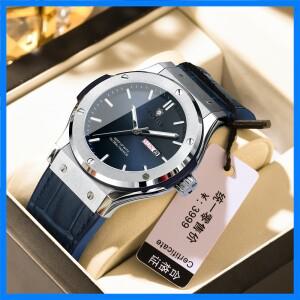 남성용 새 캐주얼 비즈니스 가죽 시계 남성용 명품 시계 오토매틱 시계 남성용 최고급 패션 쿼츠 손목시계