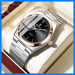 새로운 선물 캐주얼 비즈니스 골든 시계 남성 명품 시계 오토매틱 시계 남성 패션 쿼츠 손목시계 남성용 시