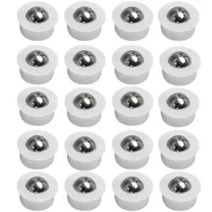 20개 소형 볼 이송 베어링 미니 테이블 컨베이어 롤러 1인치/3인치(나일론 및 스테인리스 스틸)