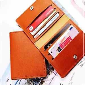 레더 6포켓 신분증 레자 탄1P 가로 신용카드지갑 명함 NWF305B9 학교