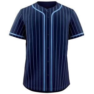 남성용 KXK 핀스트라이프 야구 유니폼, 블랭크 버튼 다운 셔츠 팀 스포츠 유니폼