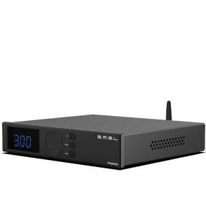 [미국배송] S.M.S.L A300 하이파이 파워 앰프 클래스 D 통합 앰프 SDB 사운드 이펙트 2.1 오디오 시스템 고해상도 수신기 RCA/블루투스 5.0/USB 입력 8 모드 EQ 165W X 2 THD+N 0.004%(리모컨 포함)