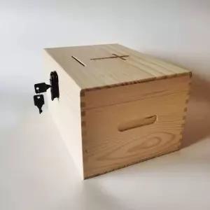 기독교 헌금상자 원목 교회 헌금함 봉헌함 십일조 보관함 헌금봉투꽂이 기부함